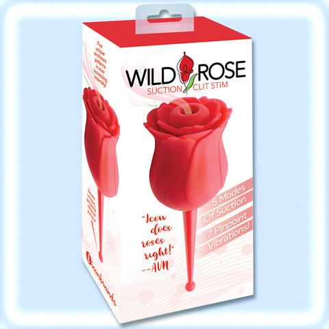 NEW: Wild Rose "Le Point" Rechargeable Silicone Suction Vibe and Clit Stim #IC1705