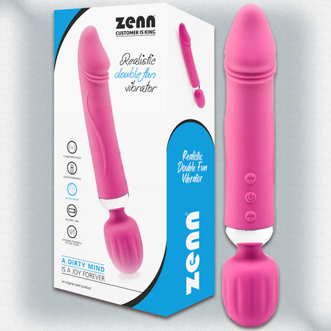 Realistic Double Fun Vibrator  #210067