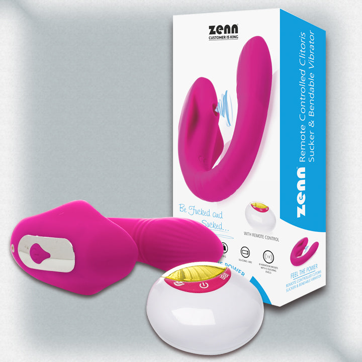 MAGIC BOOM - CLITORIS SUCKER & BENDABLE VIBRATOR  #210043